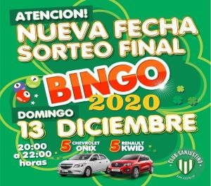 Bingo sanjustino sorteo 13 dic