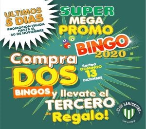 Bingo sanjustino sorteo 30nov