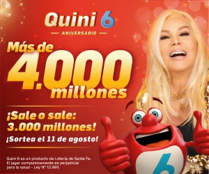 Quini 6 julio Susana Gimenez